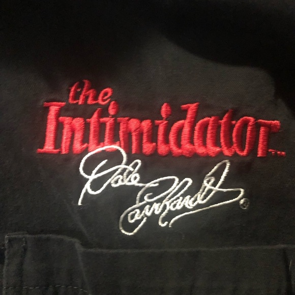 Winners circle dale Earnhardt 3 racing button down black shirt sz large - Picture 3 of 5